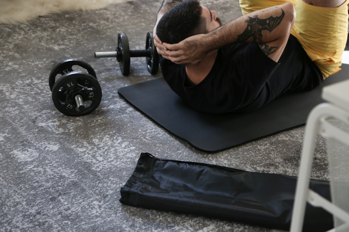 Training session showing range of motion improvement